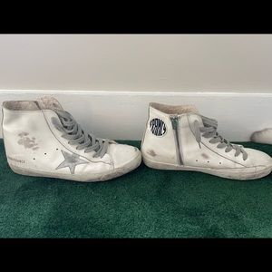 Golden Goose White/Silver Francy Sneaker 39